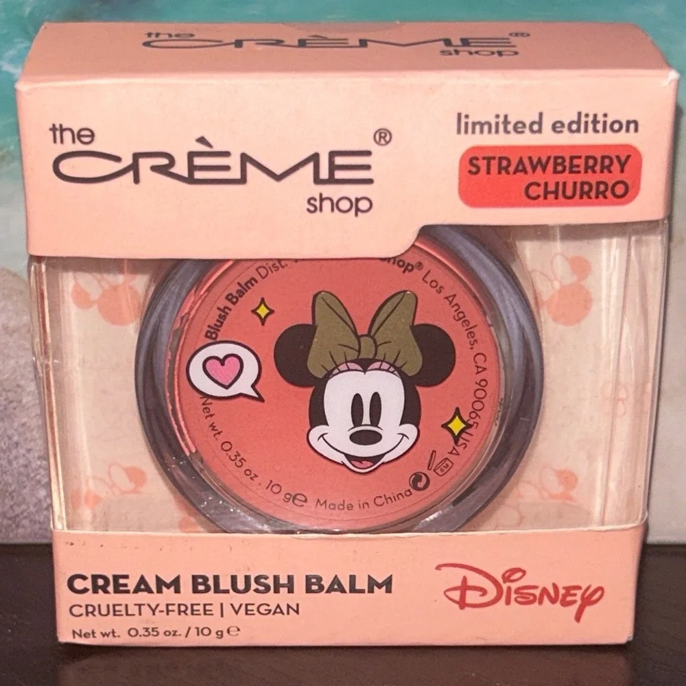 The Crème Shop Disney Cream Blush Balm Strawberry Churro Minnie Mouse Limited Ed